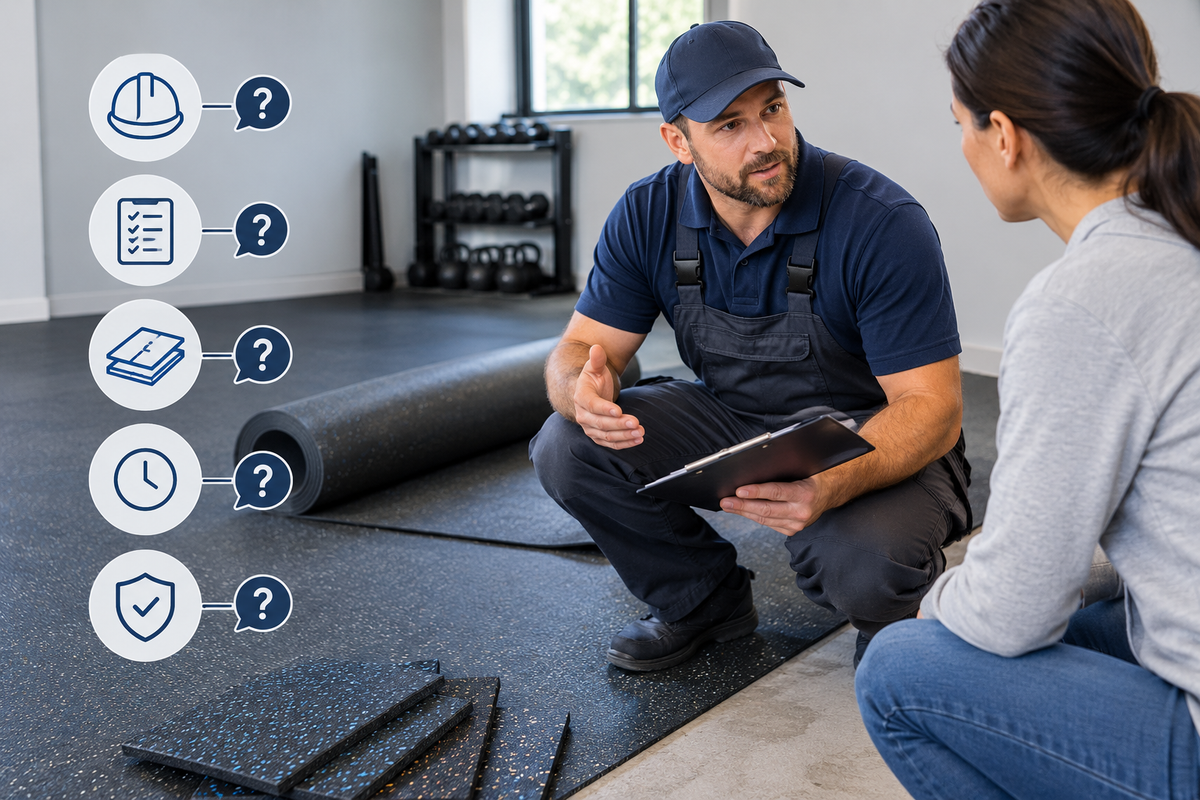 What to Ask a Contractor Before Installing Rubber Flooring