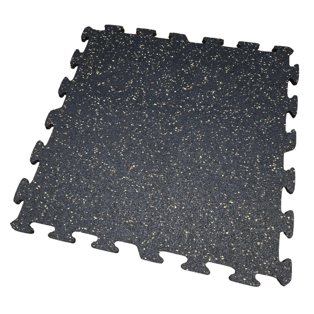 NEW Hammer Clad 1/2" Premium Rubber Floor Tiles and Interlocking Gym Tile Flooring
