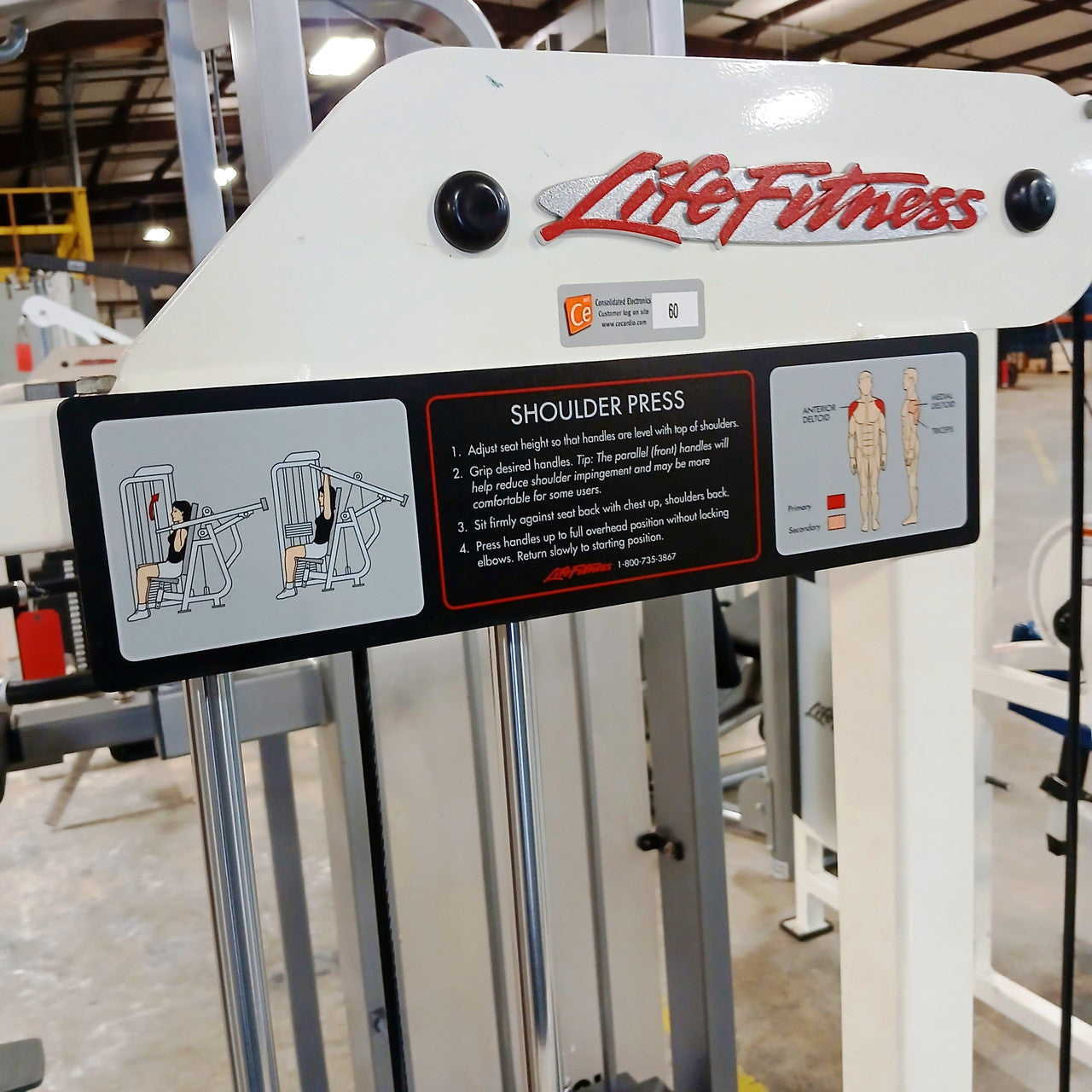 Reconditioned Life Fitness Pro / Pro1 Shoulder Press