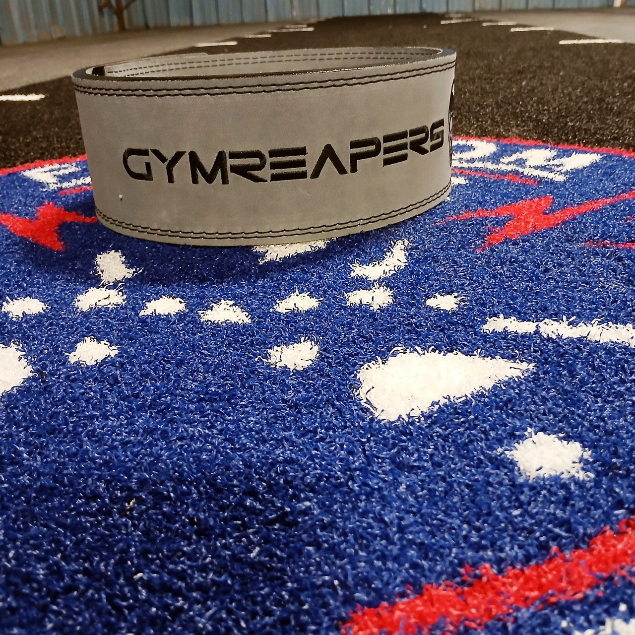 NEW GymReapers 10 mm Lever Belt W/ Lever Buckle Attachment in Gray Size Medium