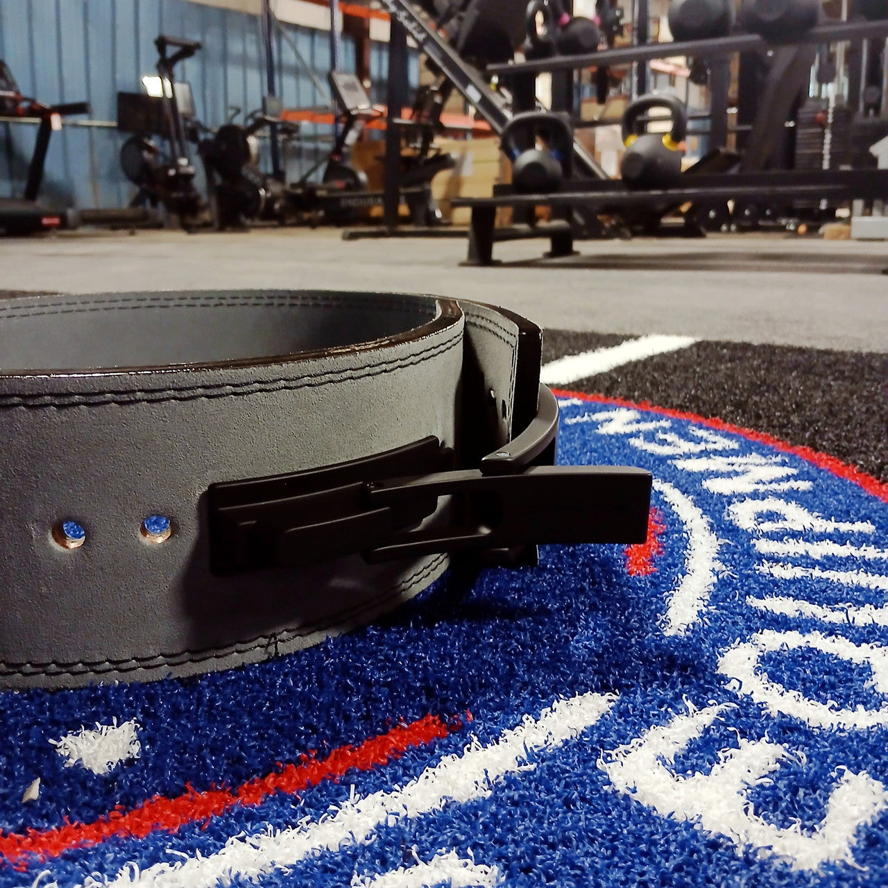 NEW GymReapers 10 mm Lever Belt W/ Lever Buckle Attachment in Gray Size Medium