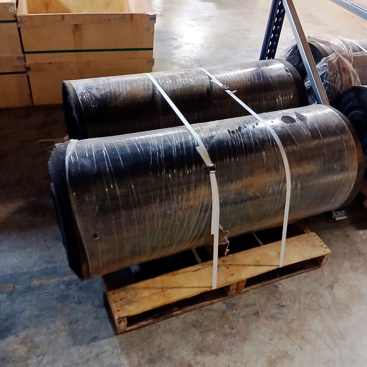 Used Hammer Clad Premium Rubber 1/2" Gym Rolls Gym Flooring- 50 ft Rolls