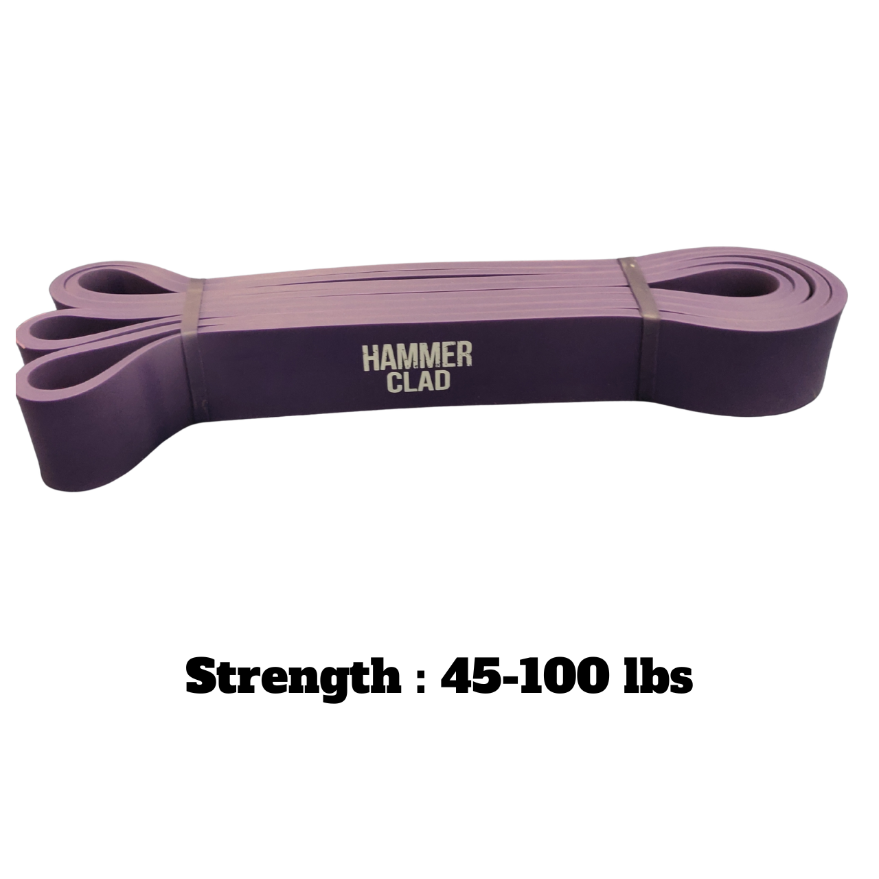 Hammer Clad 8-Piece Resistance Band Set – Latex Pull-Up Assist, Strength Training & Mobility Bands