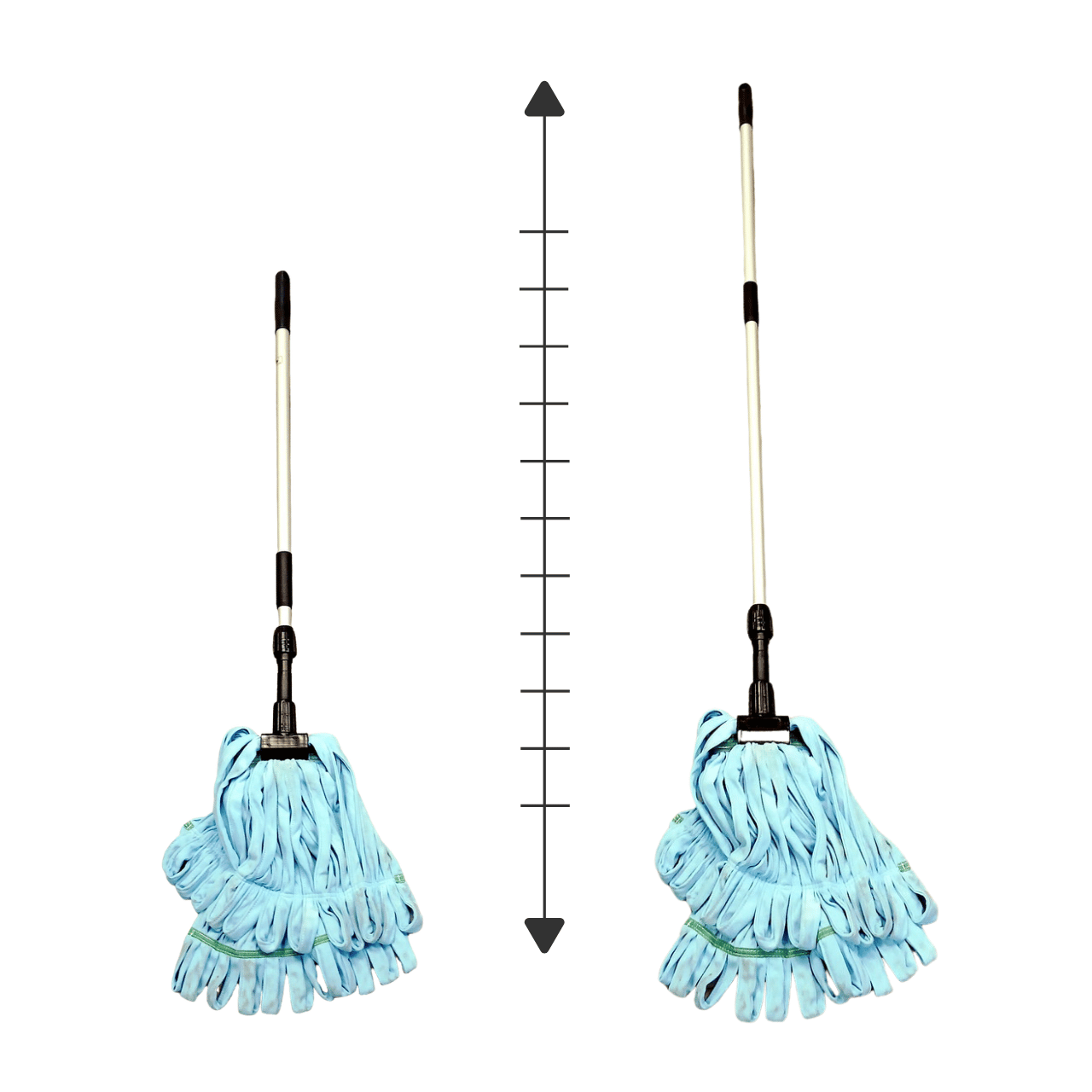 70" Retractable Professional Microfiber Mop for Gym Flooring & Turf