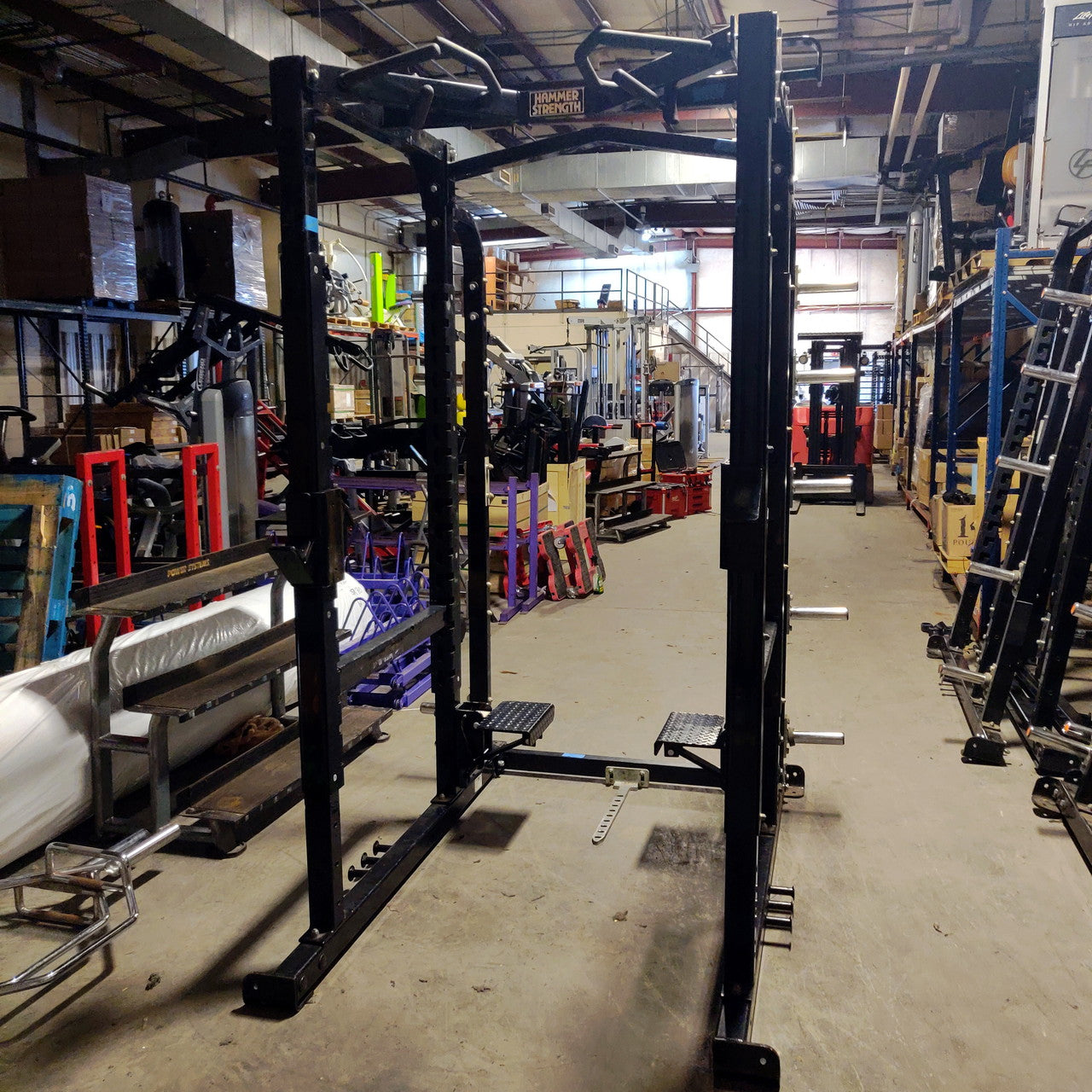 LIQUIDATION Hammer Strength Squat Rack Power Racks with Weight Stora