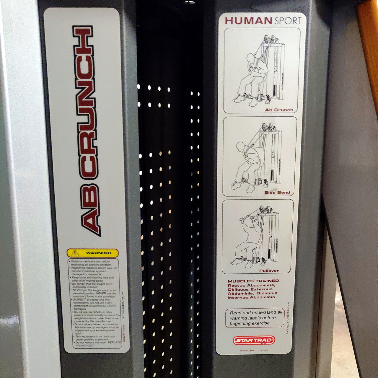 Star Trac Humansport Bicep Curl/Ab Crunch Combo