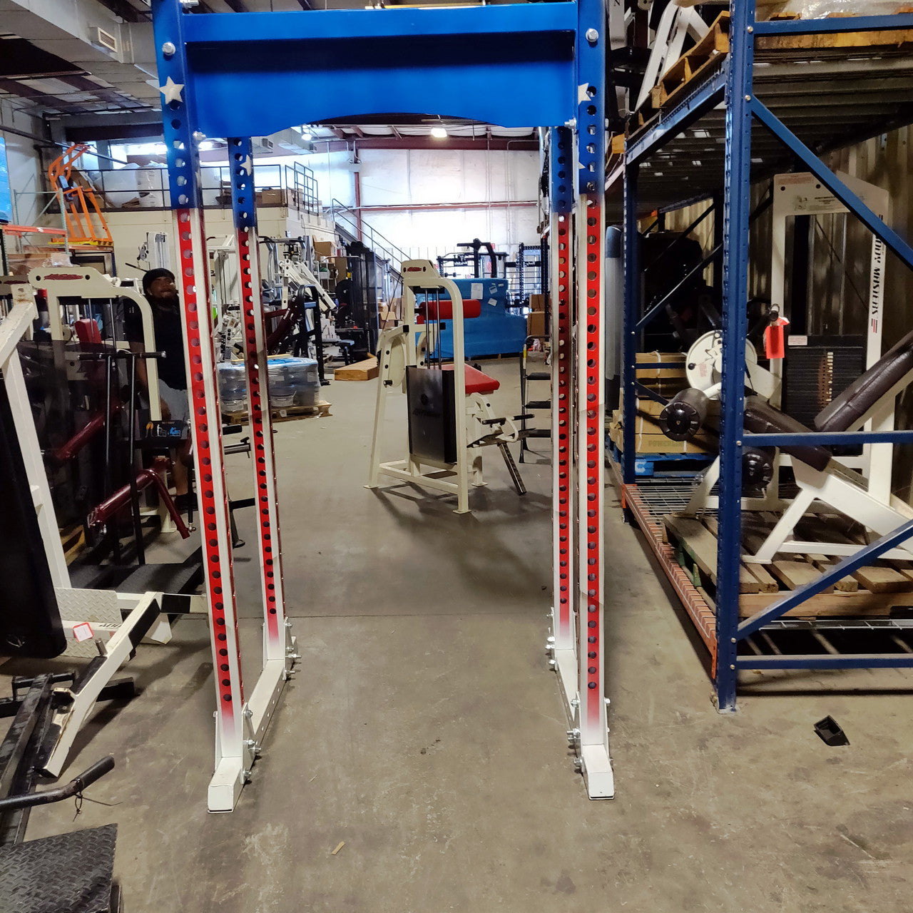 Black Widow Custom American Flag Power Rack