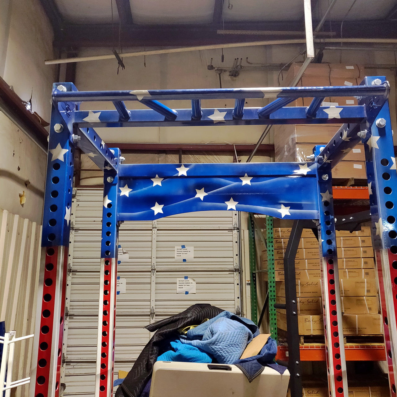 Black Widow Custom American Flag Power Rack
