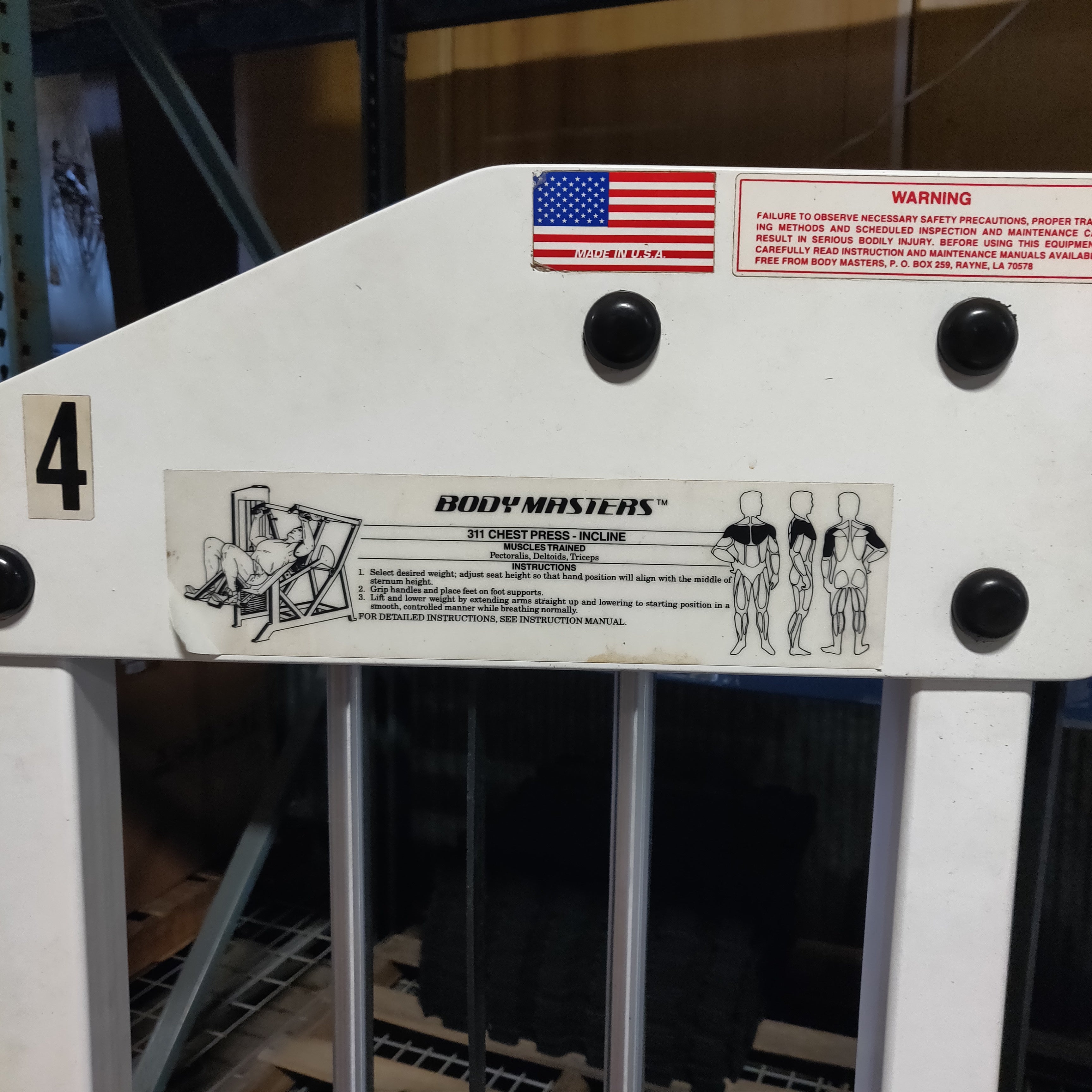 Body Masters Body Masters Seated Incline Press