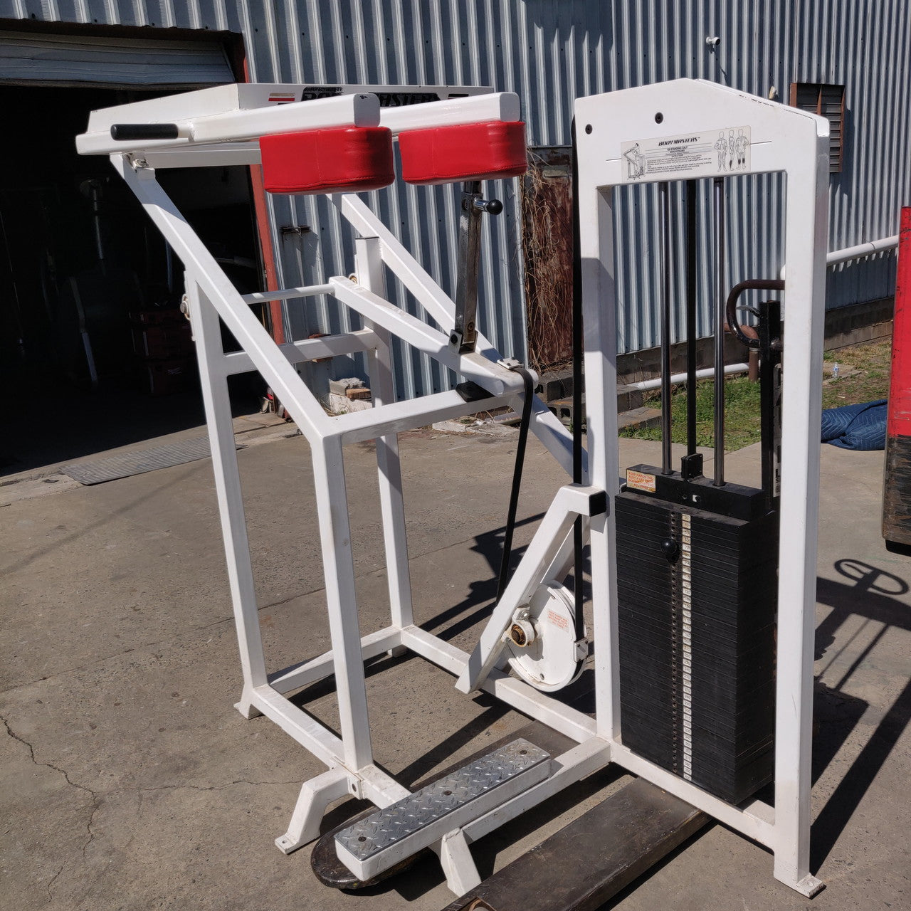 Body Masters Model 120 Standing Calf Raise W/400lb Weight Stack