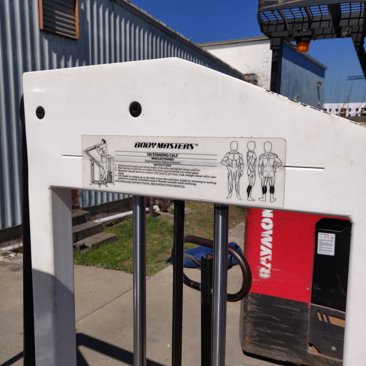 Body Masters Model 120 Standing Calf Raise W/400lb Weight Stack