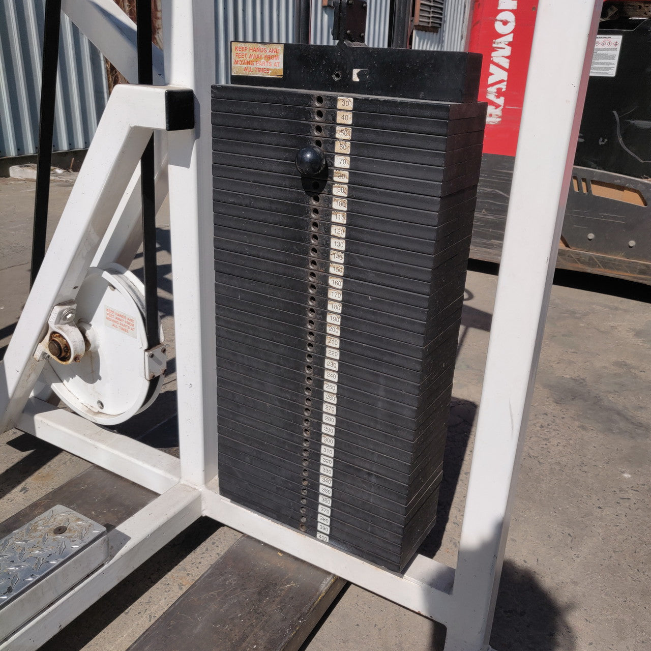 Body Masters Model 120 Standing Calf Raise W/400lb Weight Stack