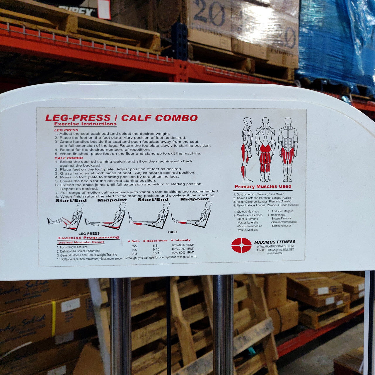 Maximus Fitness Leg Press/Calf Raise
