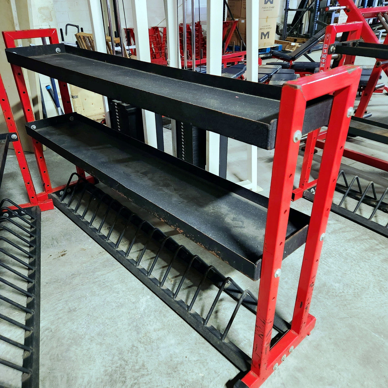 Commercial Dumbbell/Bumper/Kettlebell Storage Shelves (Similar to Mass Storage) Williams Strength