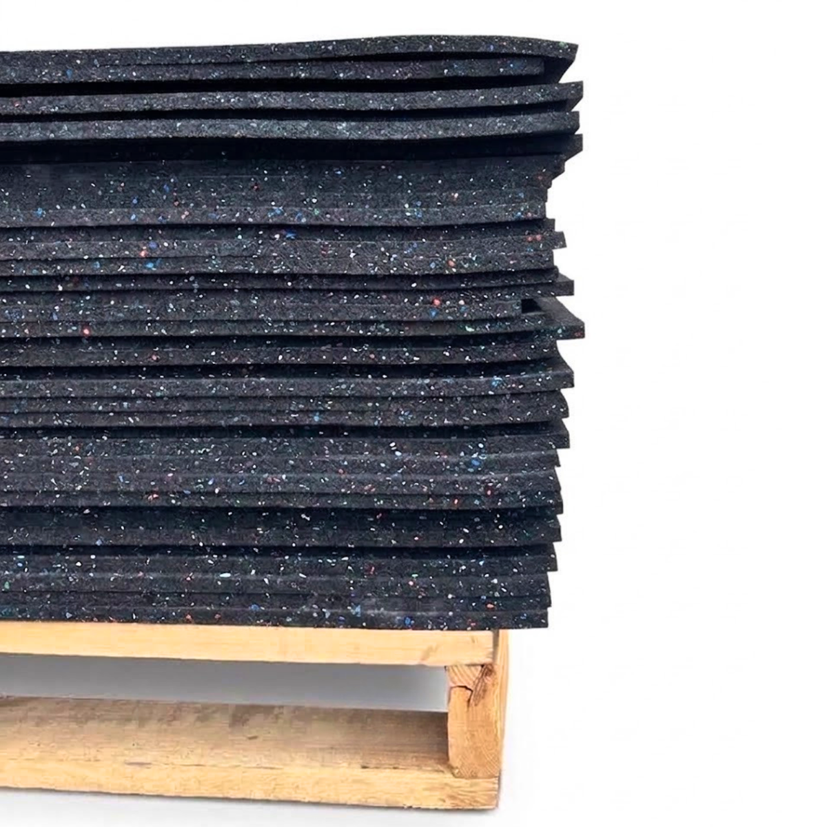 BULK 100 Pack 3/8" Premium Gym Flooring 4'x6' Confetti Fleck by Hammer Clad