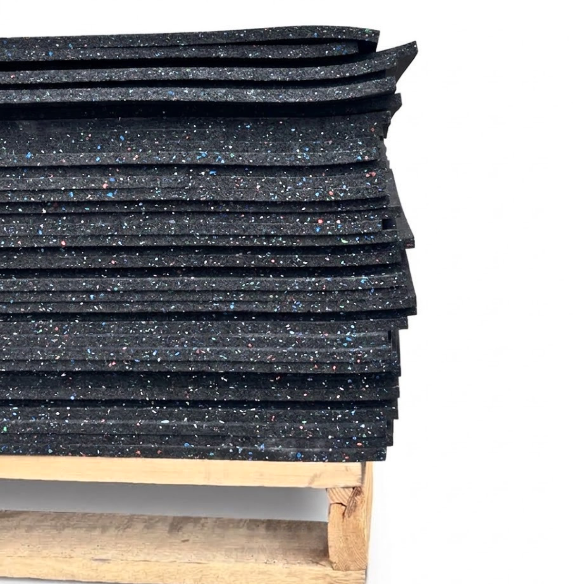 NEW BULK 100 Pack 1/2" Premium Gym Flooring 4'x6' Confetti Fleck by Hammer Clad