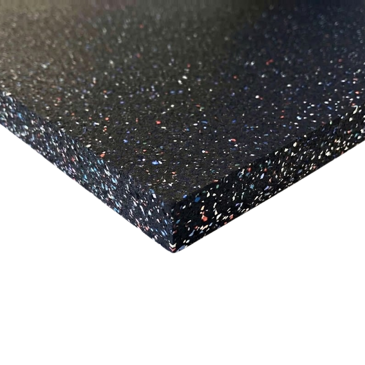NEW Hammer Clad 3/4" Premium Rubber Gym Flooring Mats and Rubber Mats 4' x 6' Confetti Fleck