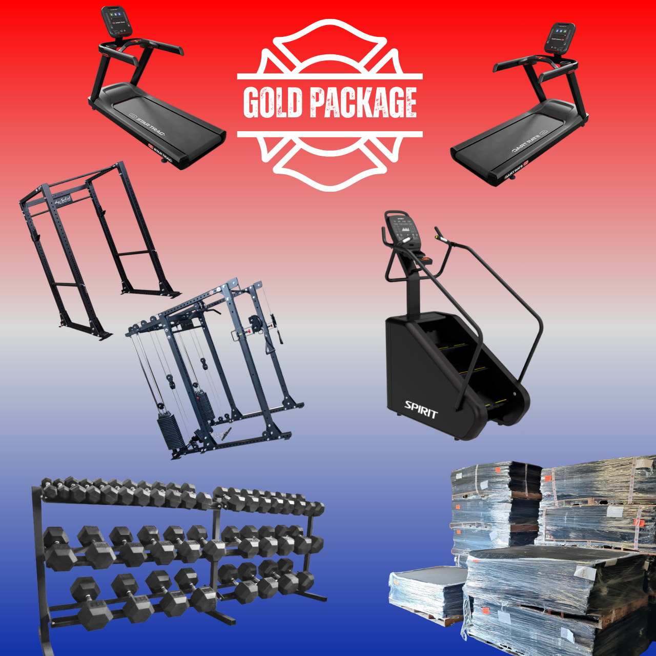 First Responder Fitness Bundle- Gold Basics Strength & Cardio Package