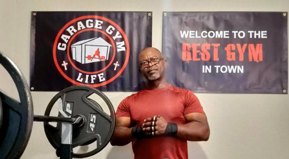 Garage Gym Life Banner 2'x3'