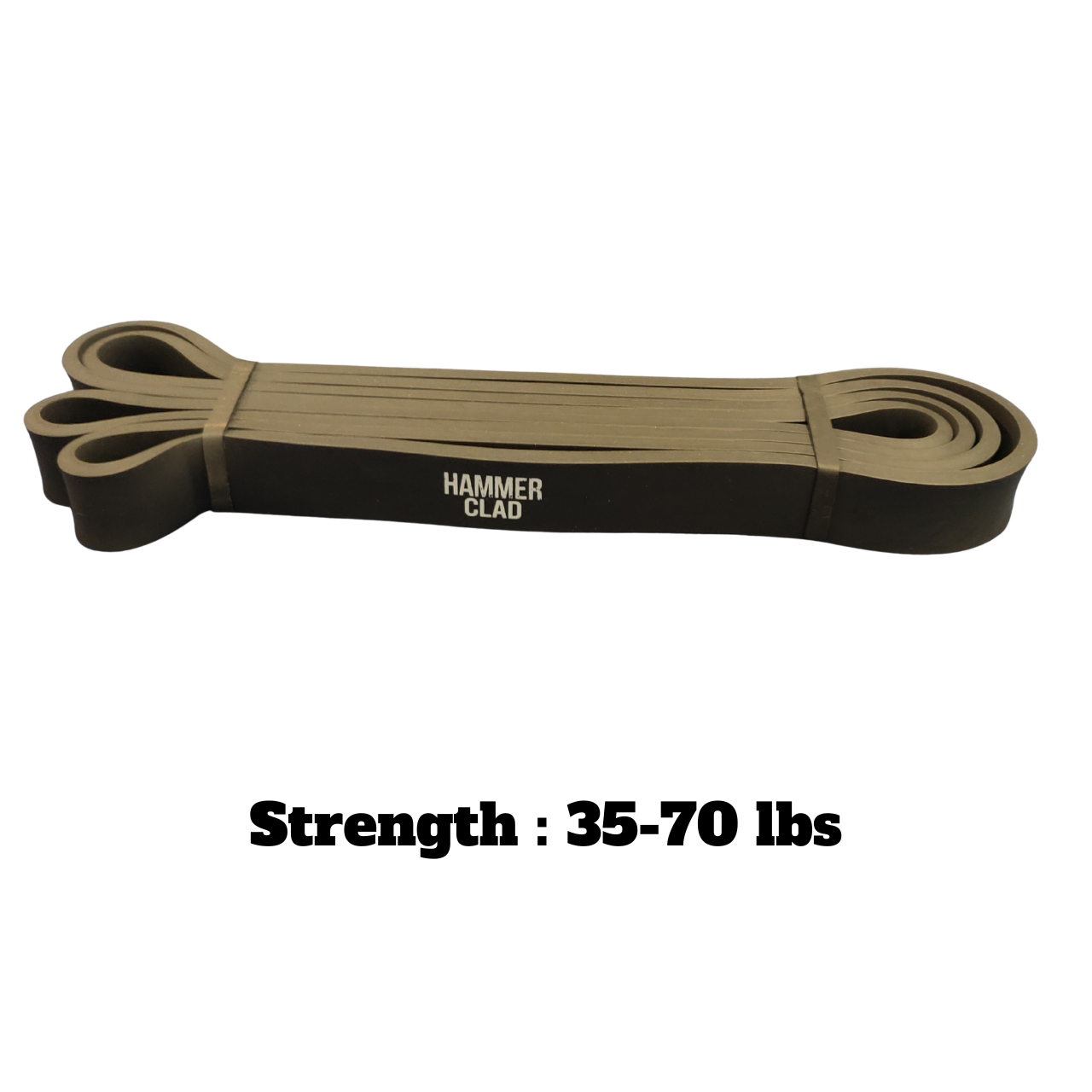 Hammer Clad 8-Piece Resistance Band Set – Latex Pull-Up Assist, Strength Training & Mobility Bands