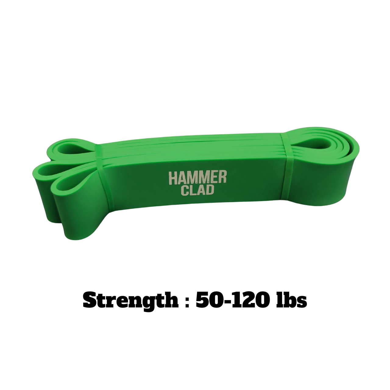 Hammer Clad 8-Piece Resistance Band Set – Latex Pull-Up Assist, Strength Training & Mobility Bands