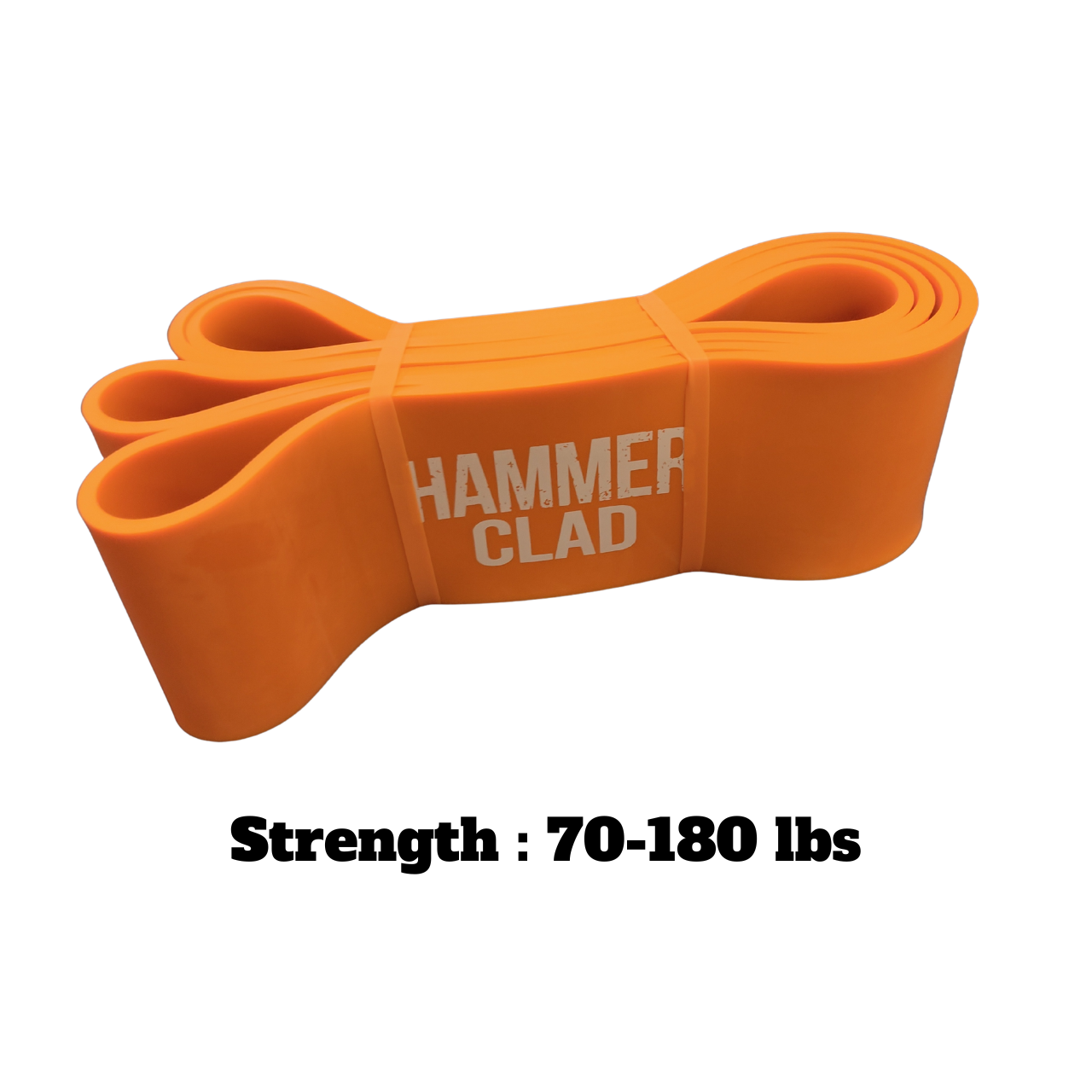Hammer Clad 8-Piece Resistance Band Set – Latex Pull-Up Assist, Strength Training & Mobility Bands