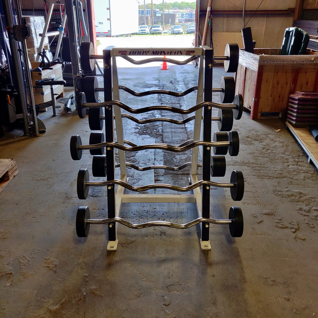 Fixed Barbell Set with Body Masters Rack 540lb