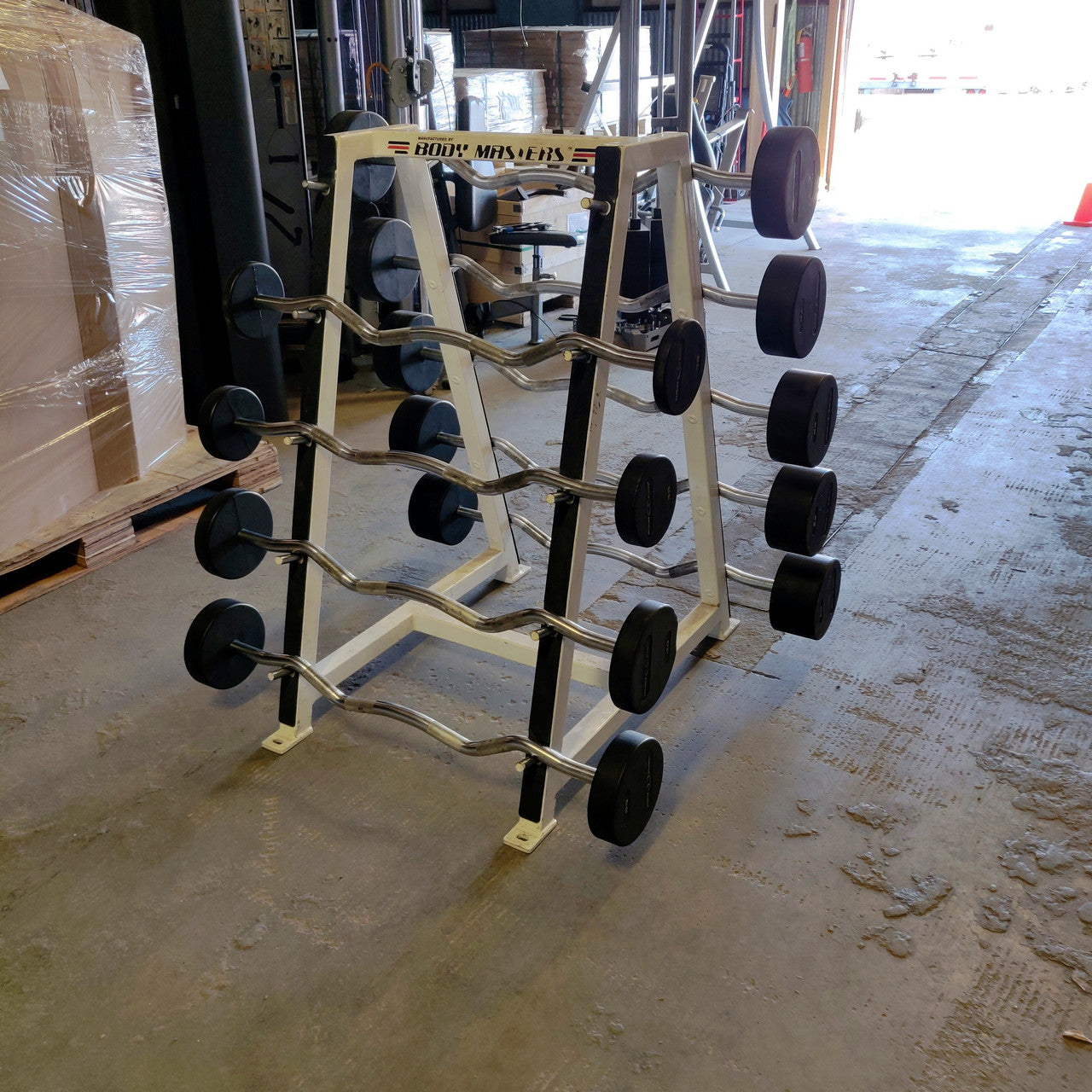Fixed Barbell Set with Body Masters Rack 540lb