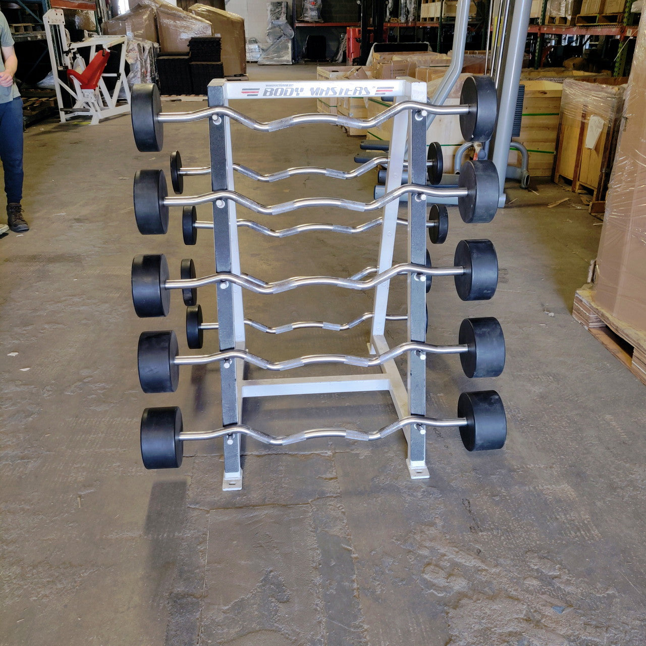Fixed Barbell Set with Body Masters Rack 540lb