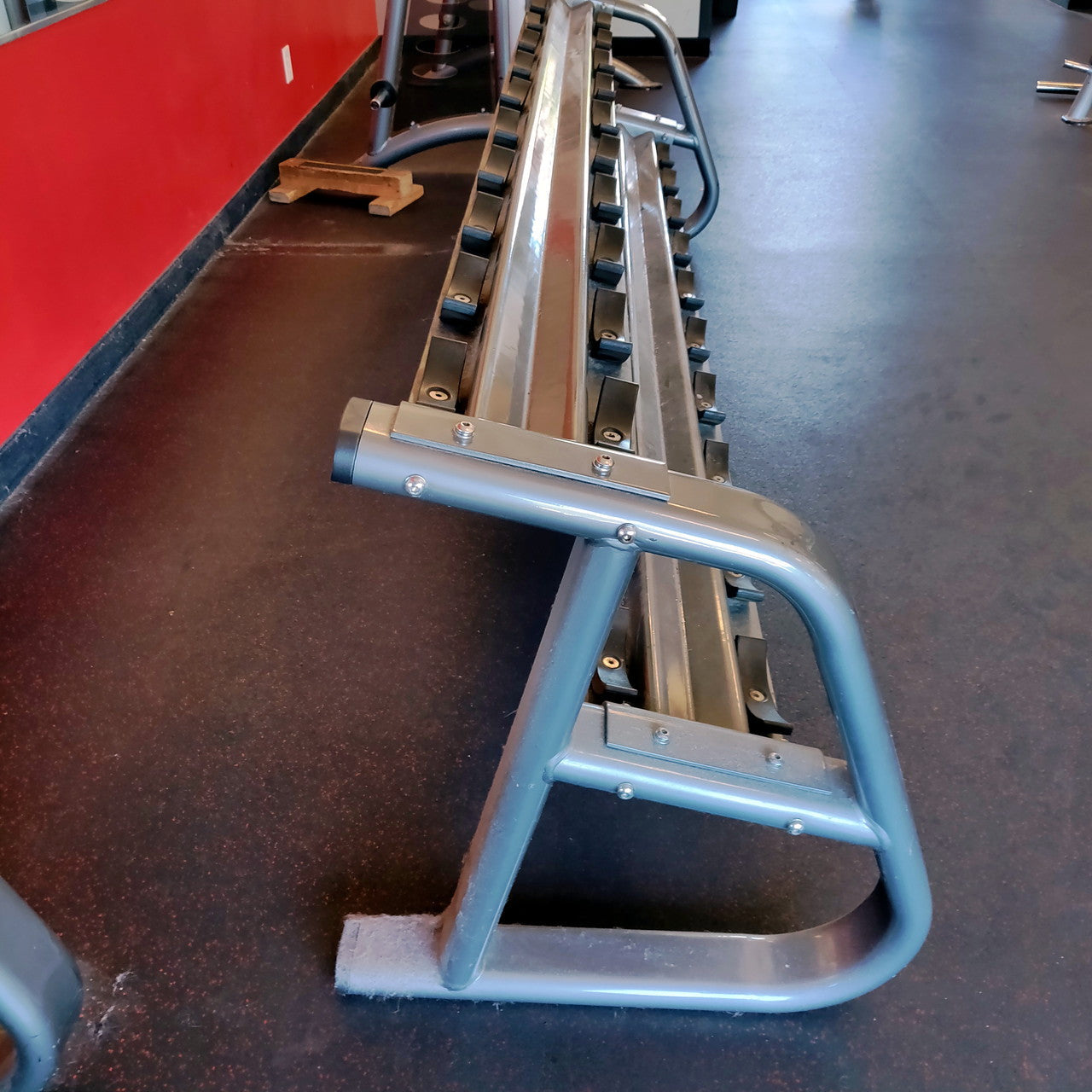 Pro-Style GP Urethane Dumbbell Set (5lb-100lb) with Matrix Twin 2-Tier Racks