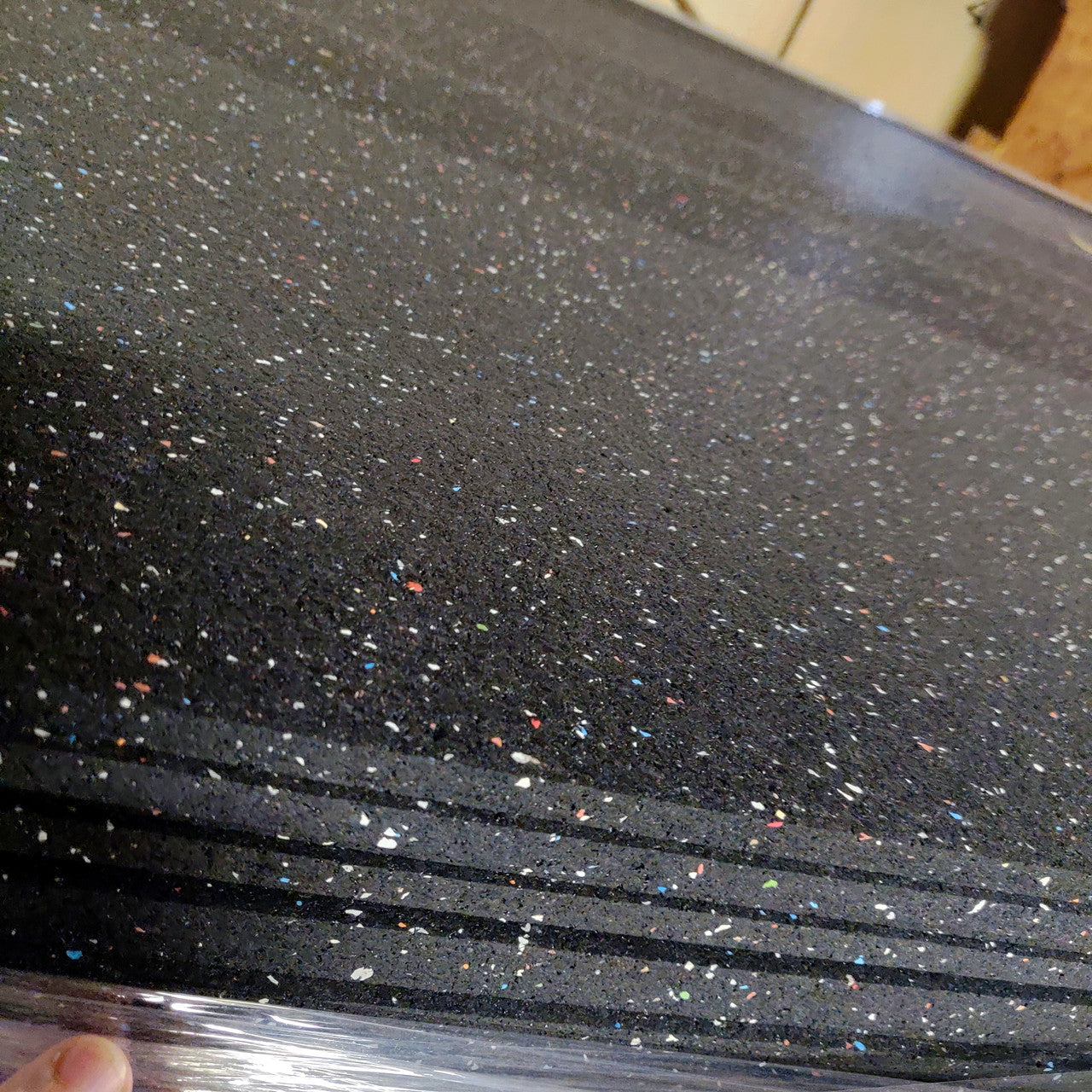 NEW Hammer Clad 8mm Premium Gym Flooring Mats 4' x 6' Confetti Fleck