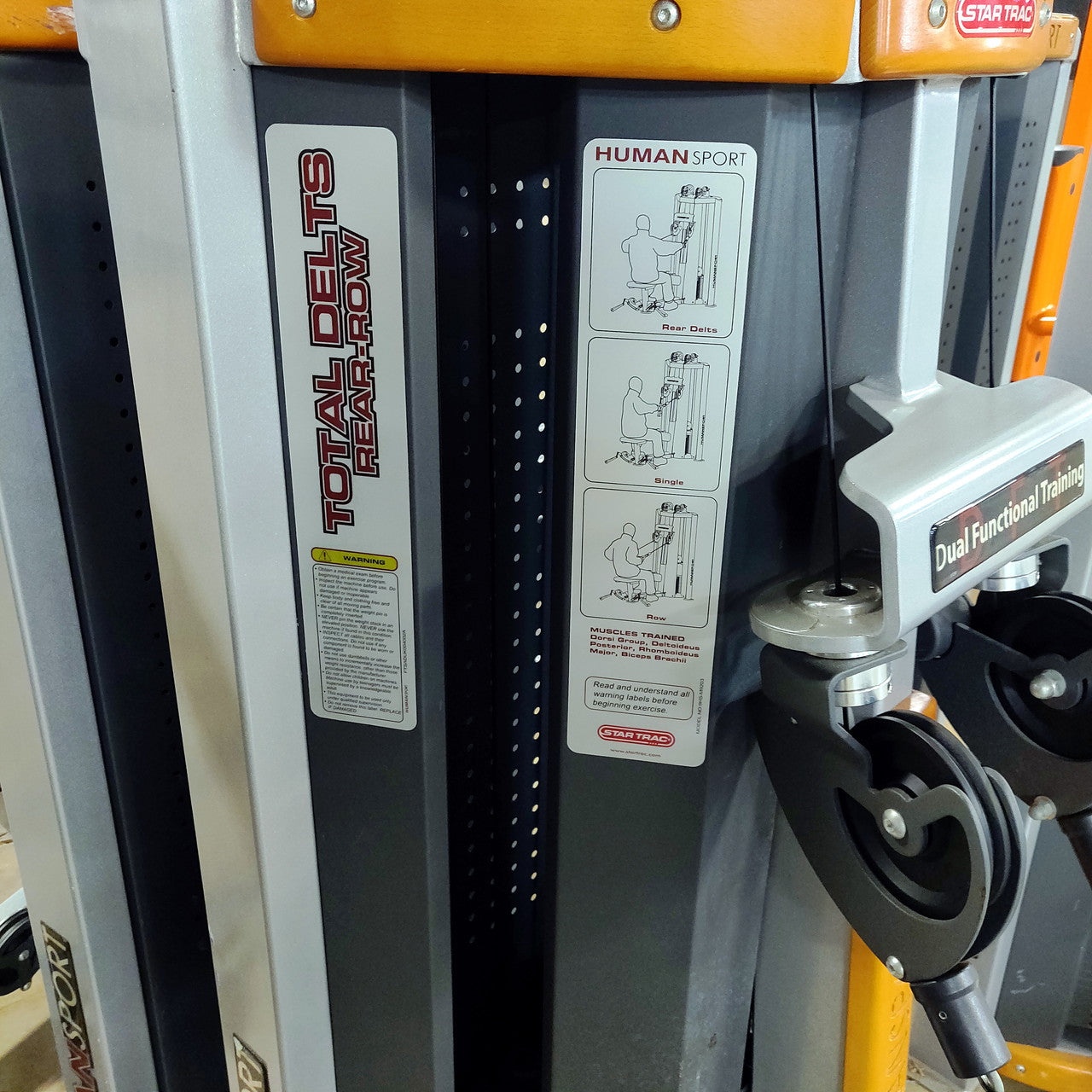 Star Trac Humansport Total Delts Lateral Dual Functional Trainer