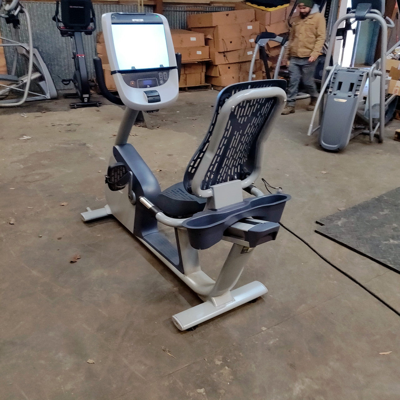 Precor RBK 885 Recumbent Bike w/ P80 Console