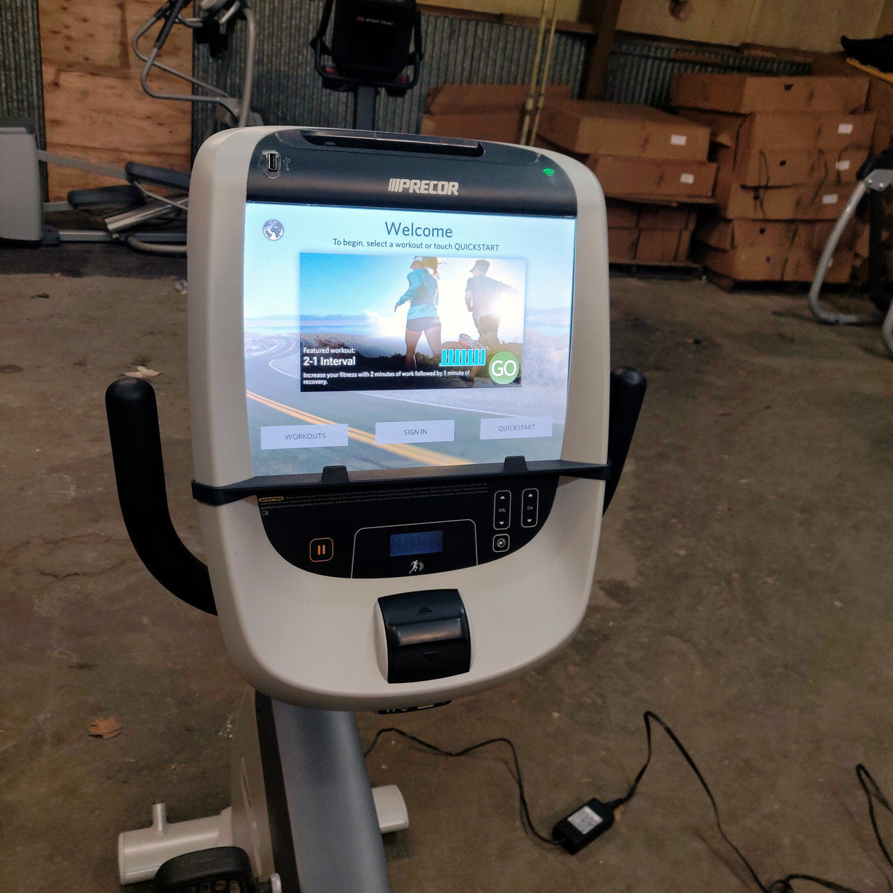 Precor RBK 885 Recumbent Bike w/ P80 Console