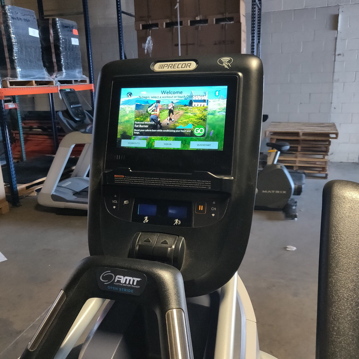 Precor AMT 865 Adaptive Motion Trainer w/ p62 Console
