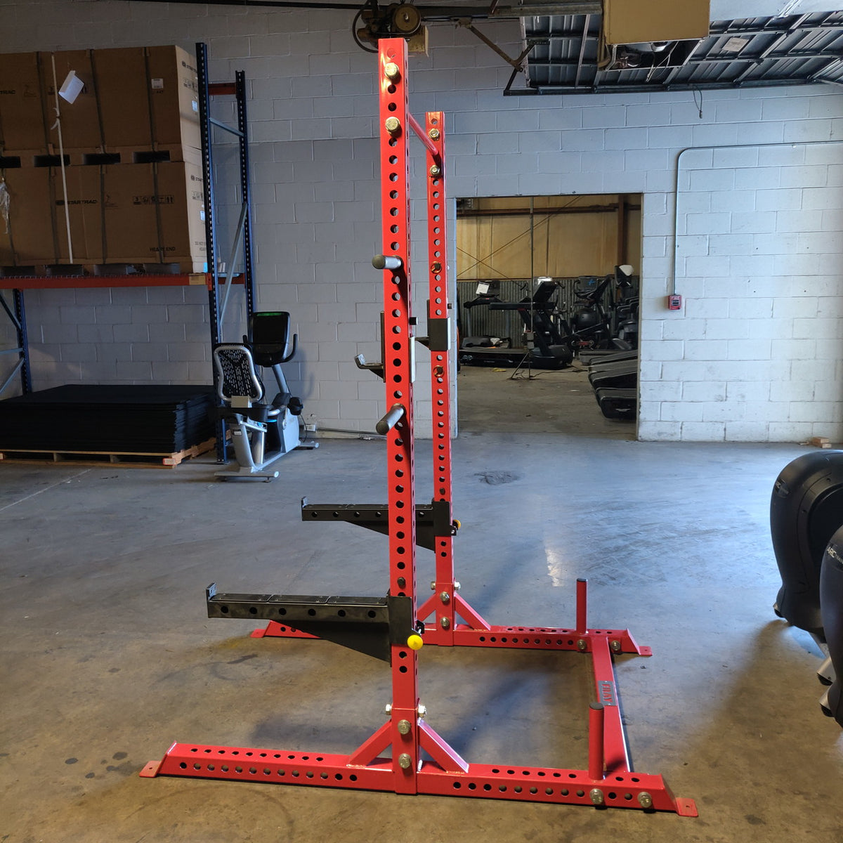 Fray Fitness 2-Post Squat Rack w/ Weight Storage (Need Dims)