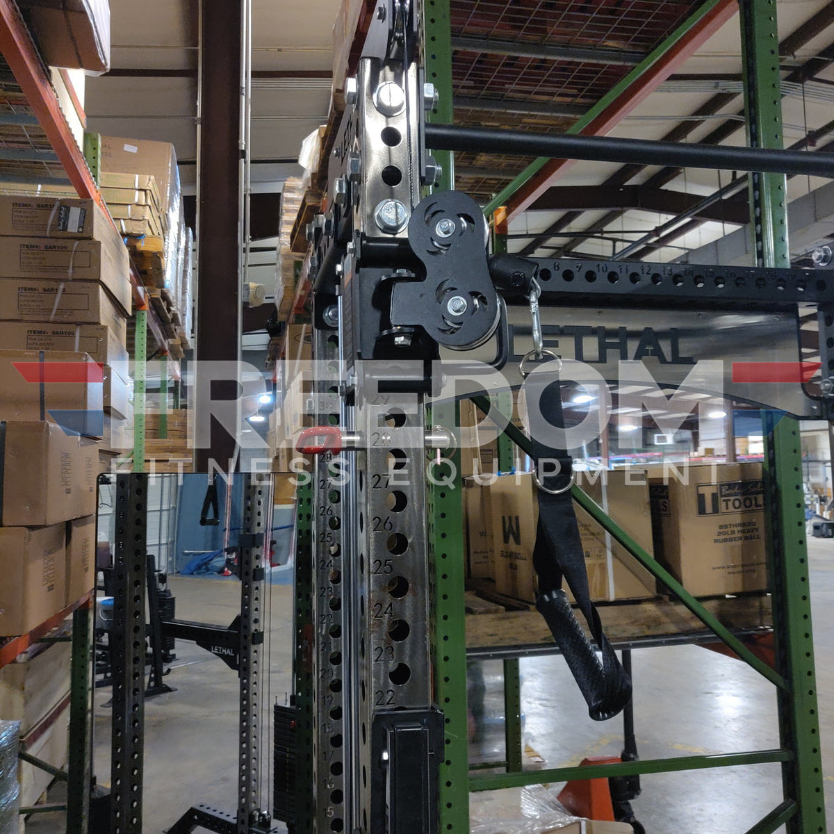 Lethal Fitness Half Rack Functional Trainer Floor Model (Need Dims)