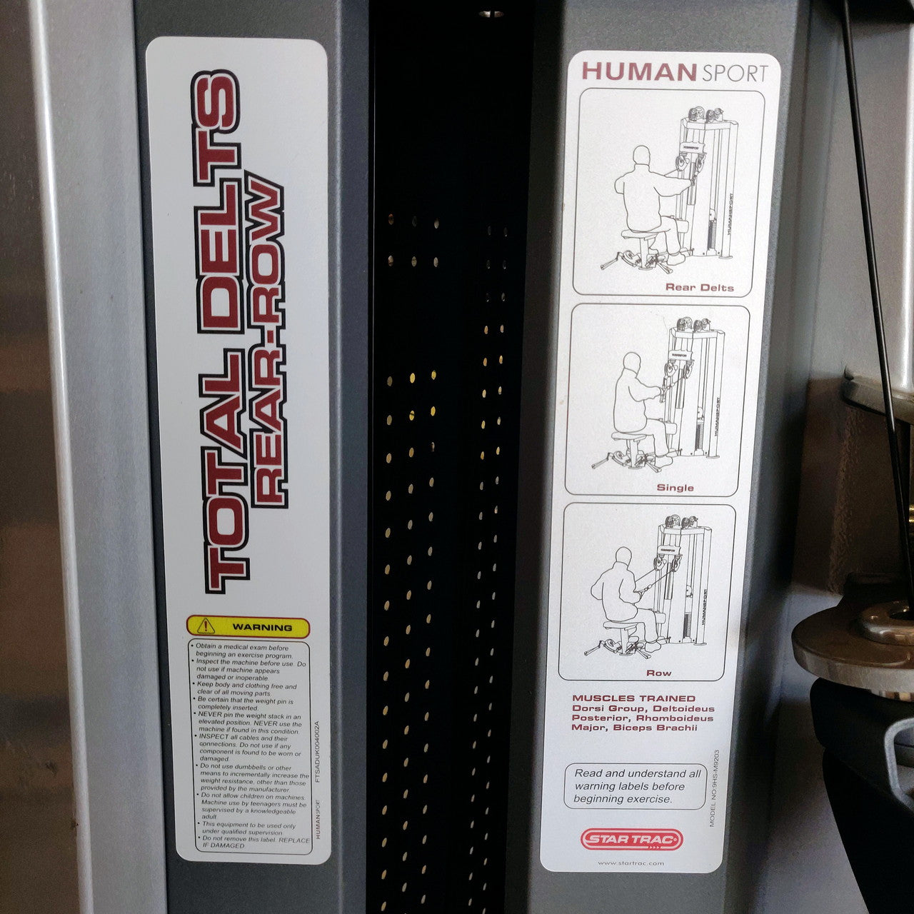 Star Trac Humansport Total Delt/Rear Row/Lateral Raise Combo