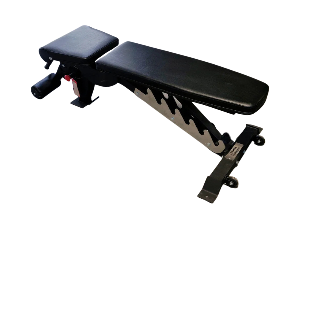 NEW FID Heavy Duty Adjustable Weight Bench W/Footholds 1500lb Capacity