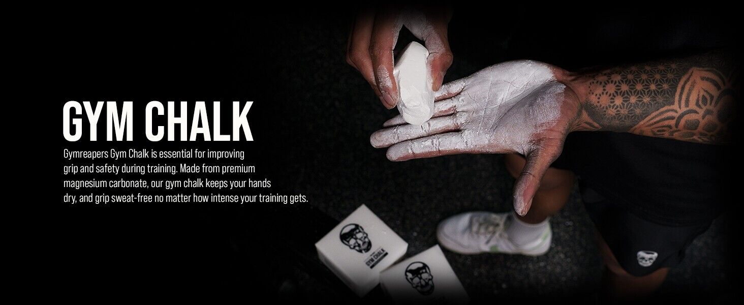 NEW GYMREAPERS POWDER CHALK FOR WEIGHTLIFITNG 2OZ BLOCKS EA WRAPPED ASMR