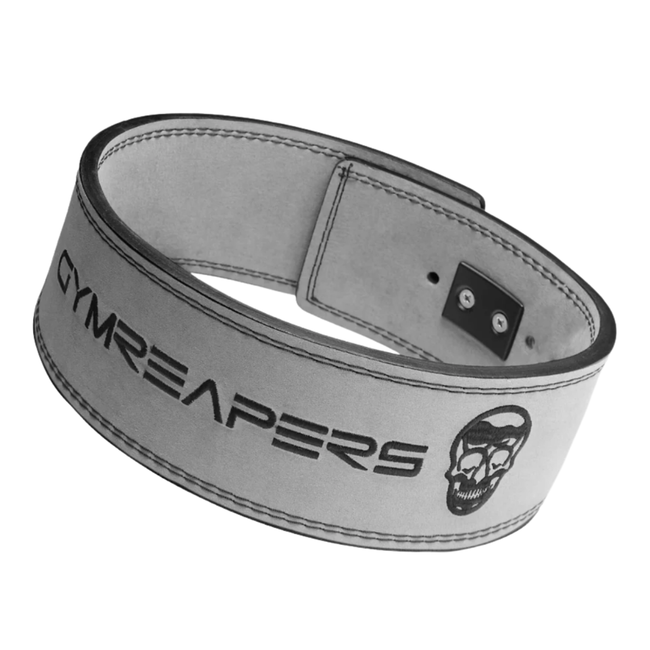NEW GymReapers 10 mm Lever Belt W/ Lever Buckle Attachment in Gray Size Medium
