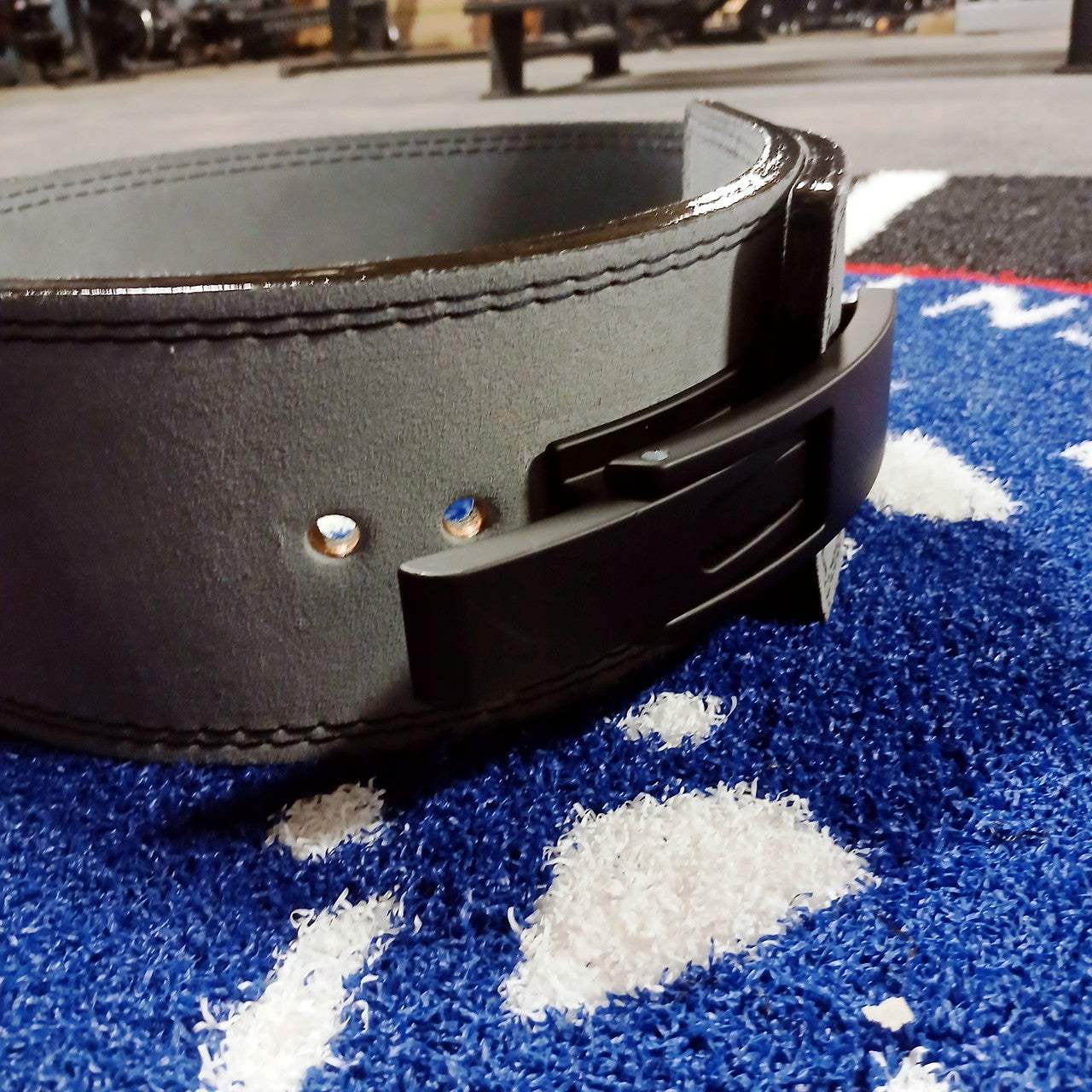 NEW GymReapers 10 mm Lever Belt W/ Lever Buckle Attachment in Gray Size Medium