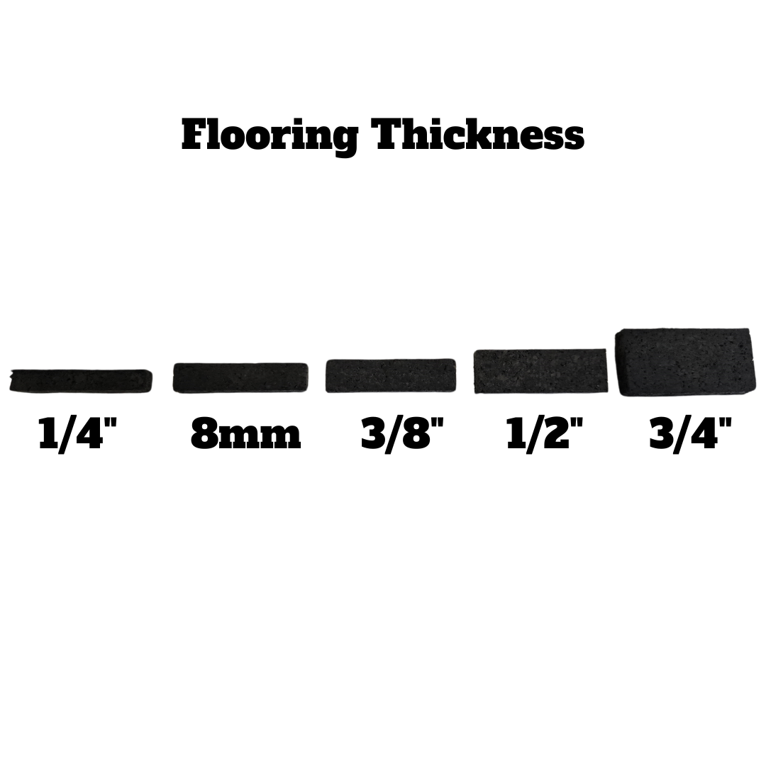 NEW Hammer Clad 18mm Premium Rubber Floor Tiles and Gym Tile Flooring Interlock