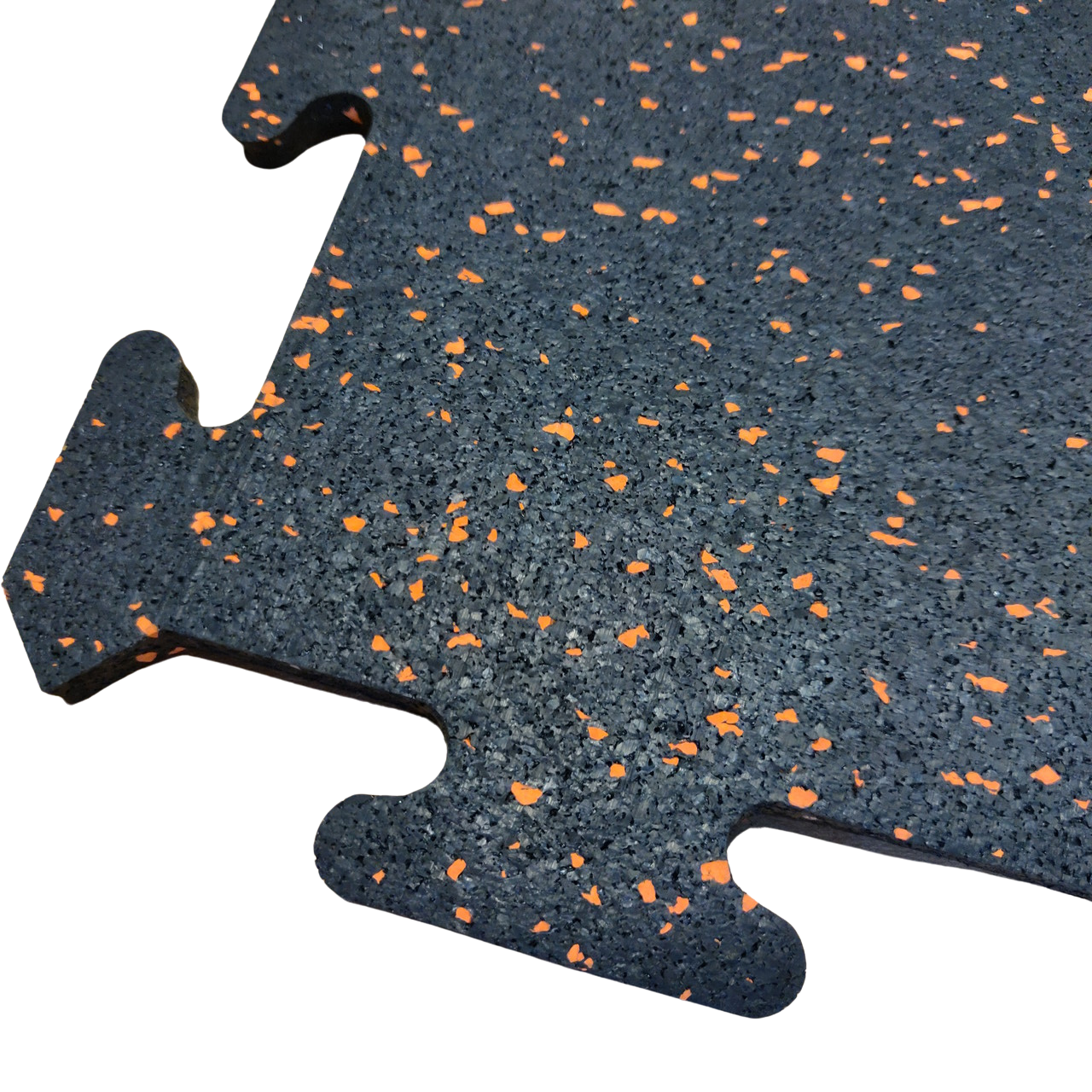NEW Hammer Clad 8mm Premium Rubber Floor Tiles and Gym Tile Flooring Interlock New-Blem-Orange-Fleck