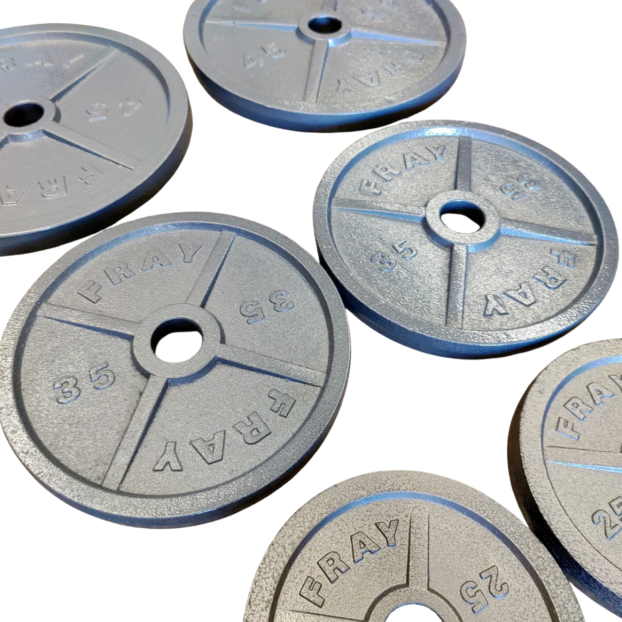 NEW Individual Cast Iron Weight Plates 2.5-45lb