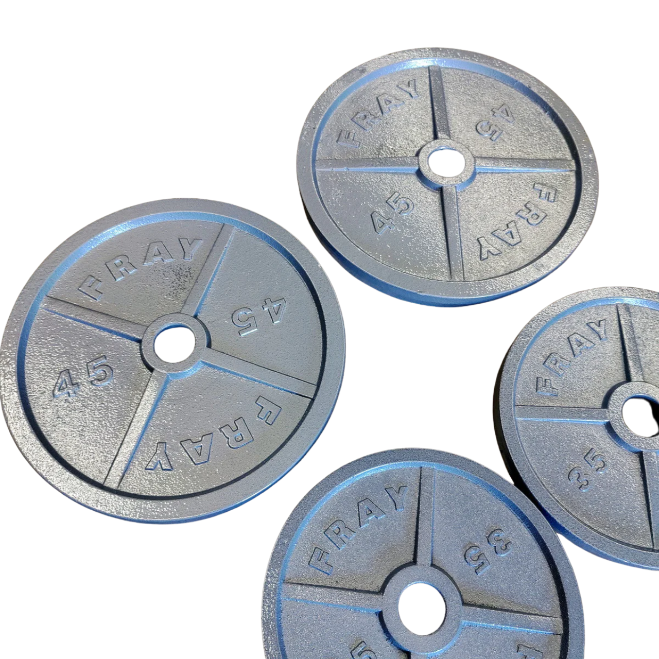 NEW Individual Cast Iron Weight Plates 2.5-45lb