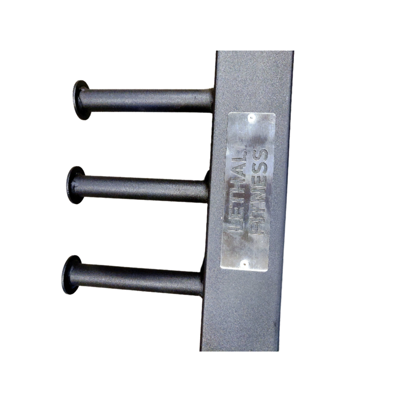 NEW Lethal Fitness Half Rack Squat Rack with Band Pegs, Storage