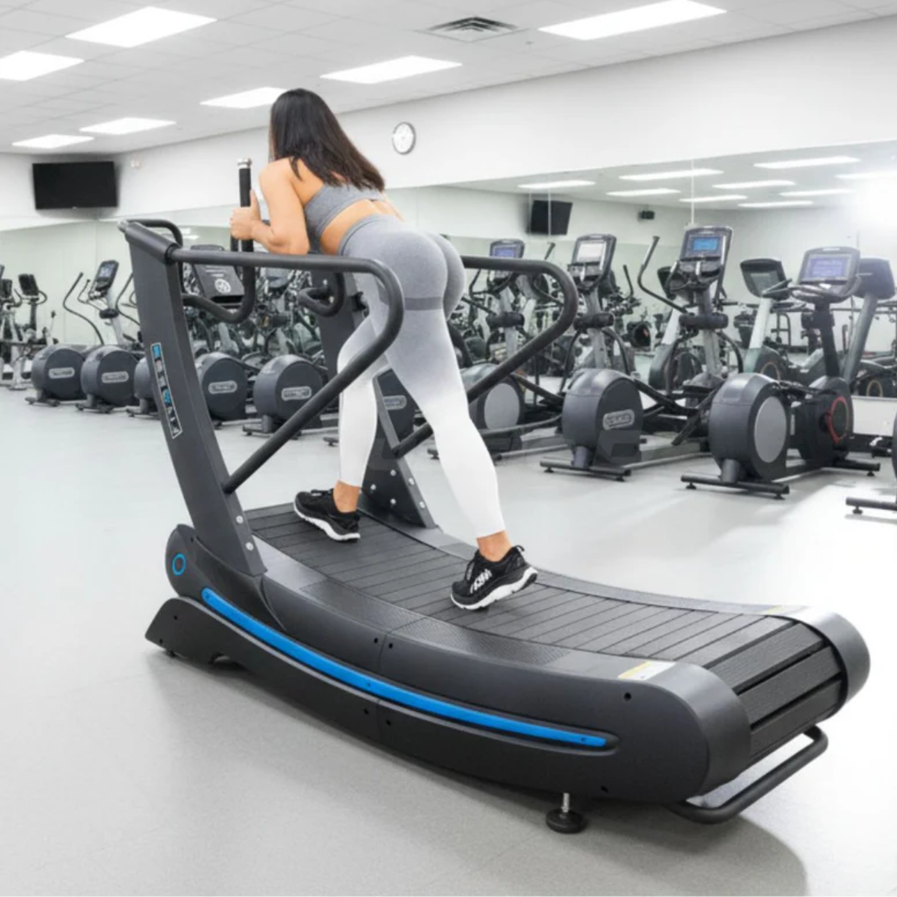 NEW Muscle D Fitness Commercial Self-Powered Curve Treadmill