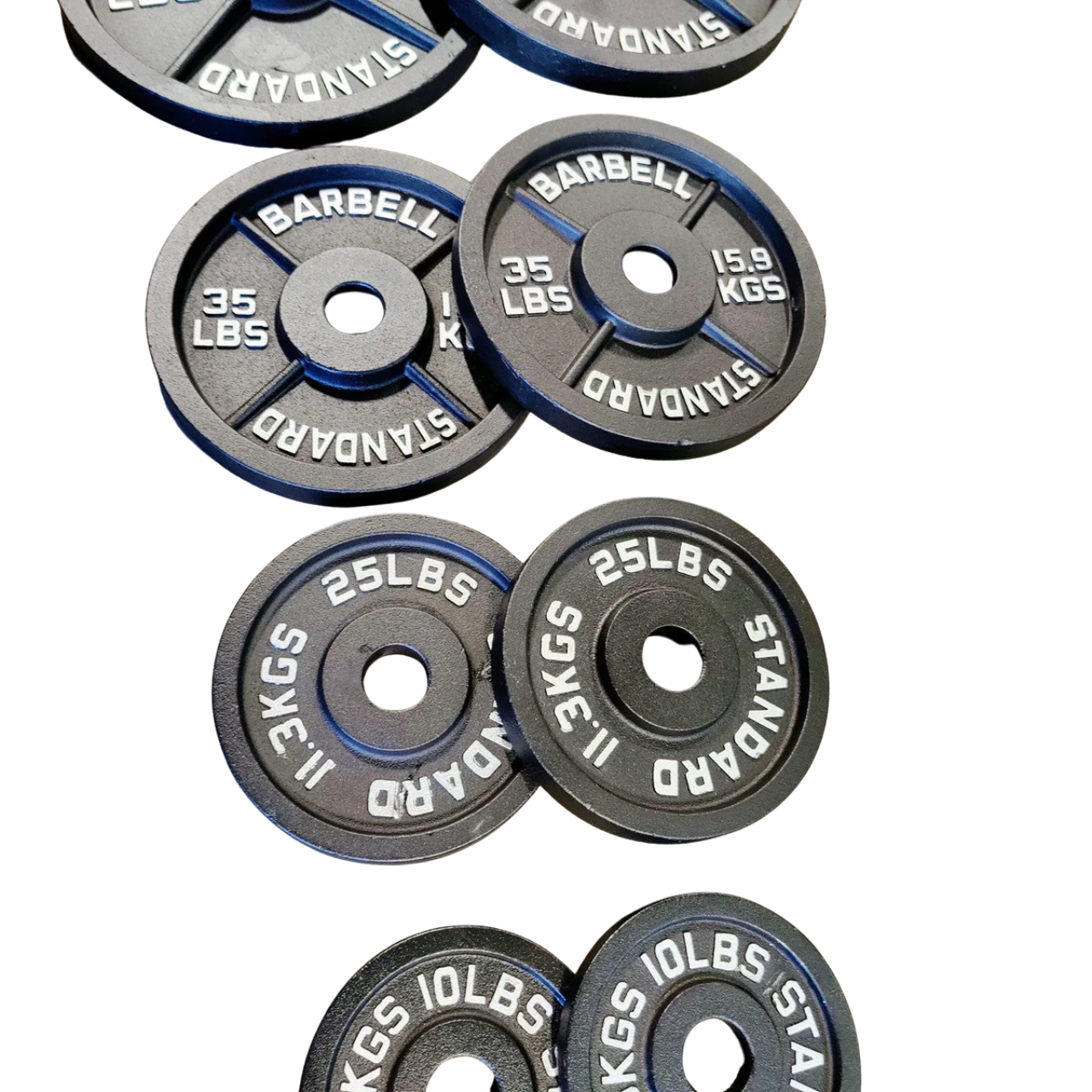 NEW Olympic Cast Iron Weight Plates Set 245lb Set