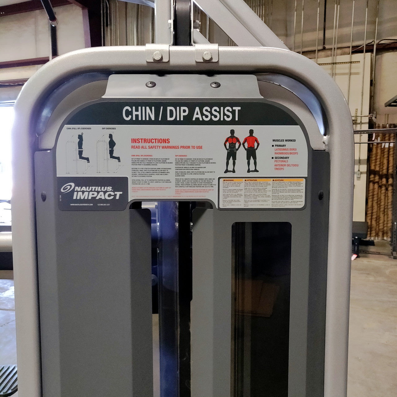 Nautilus Assisted Dip Machine (1 Year Old!)